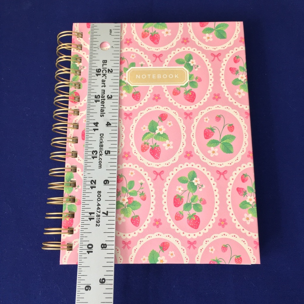Clementine Spiral Notebook ~ Wild Strawberries - Picture 6 of 7